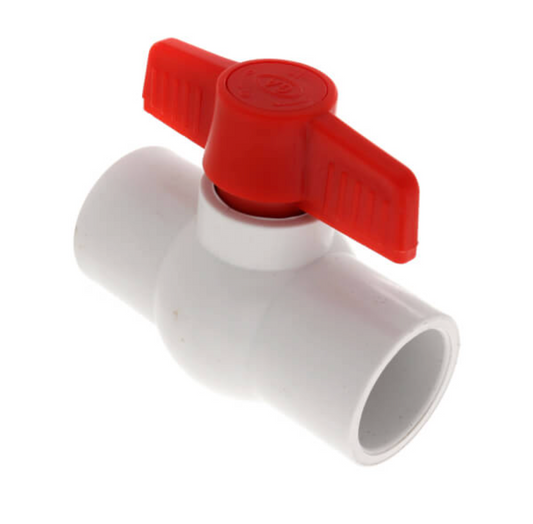 1" Plastic Ball Valve  slip x slip