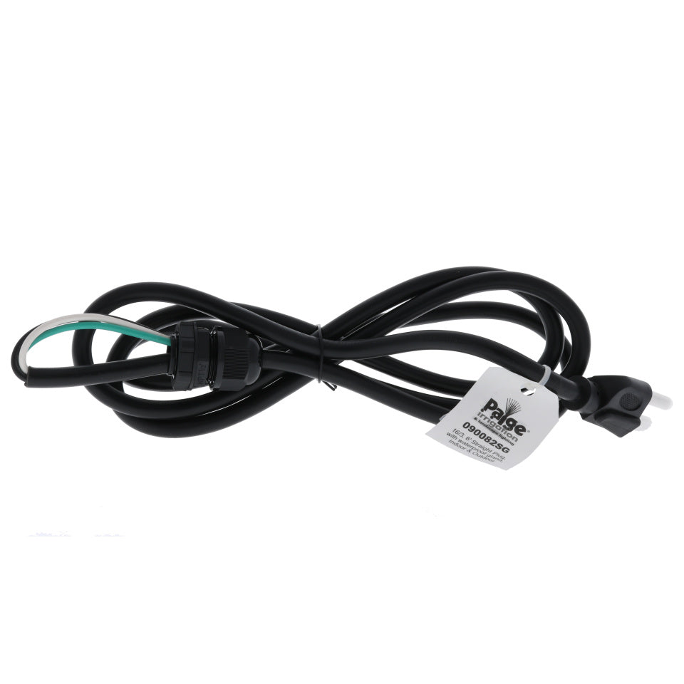 6' STRAIGHT PLUG, WITH WATERPROOF GLAND